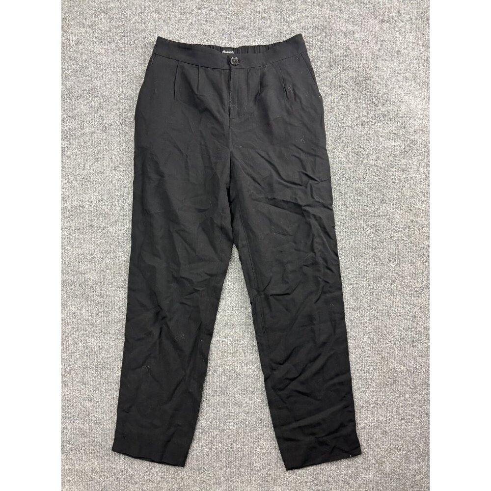 Madewell Dress Pants Women's XXS Black Elastic Waist Tapered